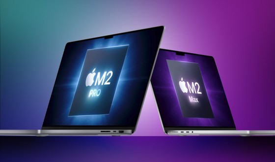 MacBook Pro M2 sử dụng con chip M2 Pro hoặc M2 Max theo từng phiên bản. Ảnh: Apple