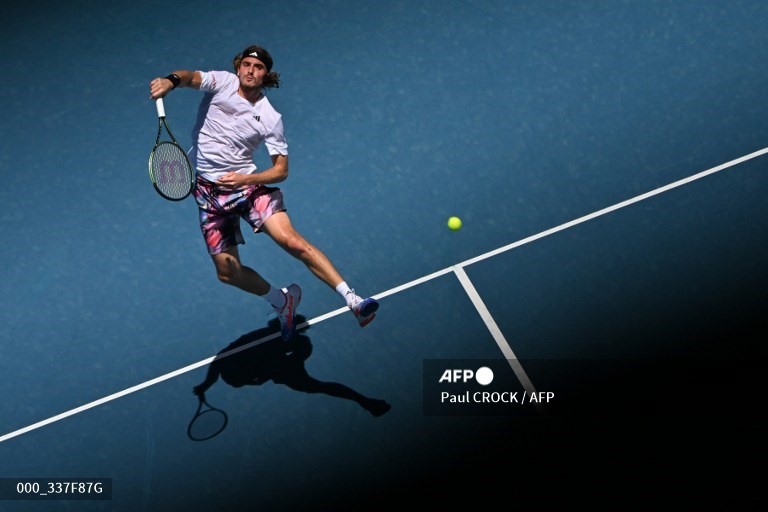 Stefanos Tsitsipas là một trong 8 tay vợt lần đầu tiên có cơ hội vào chung kết Australian Open.  Ảnh: AFP