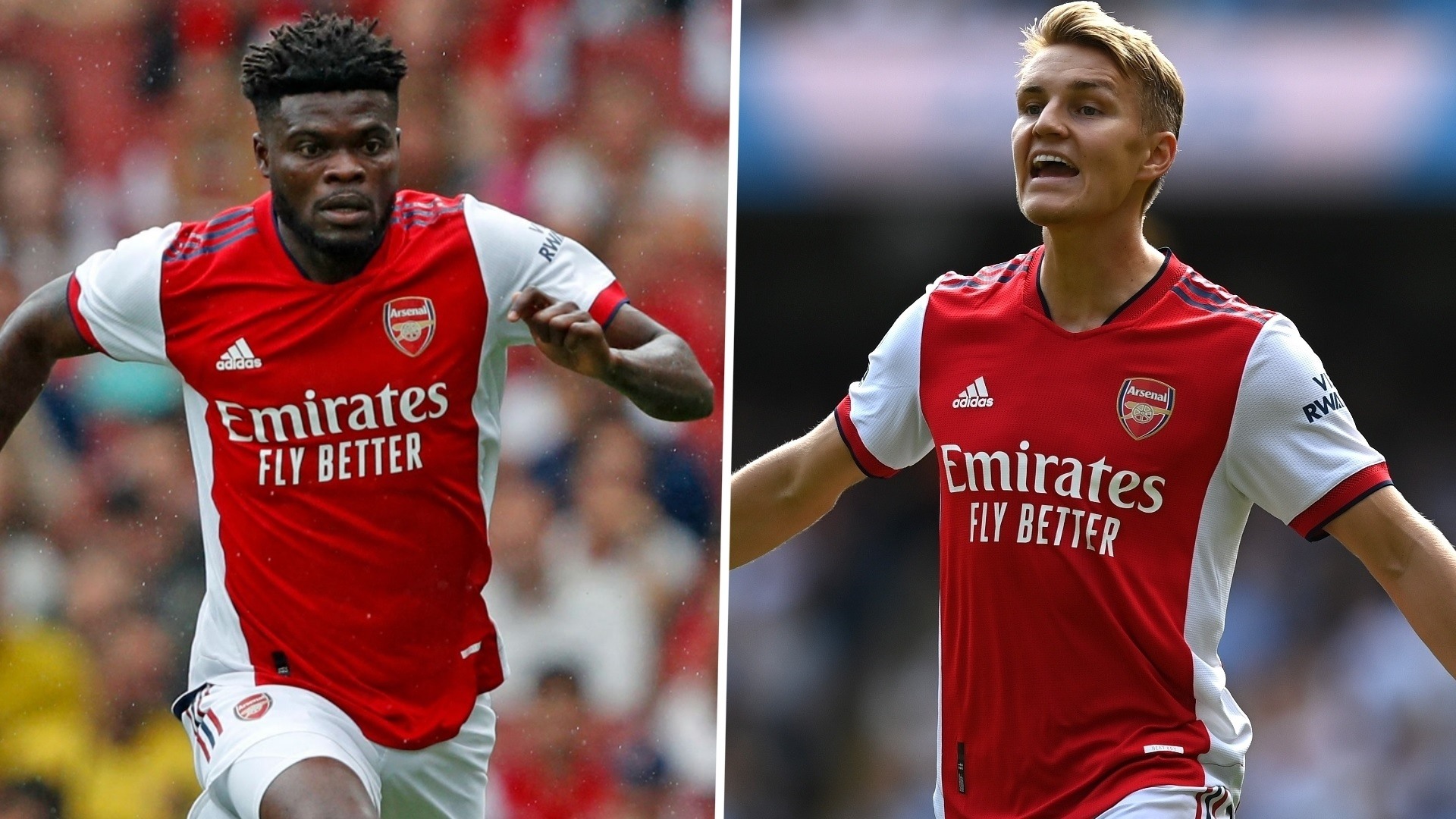 Partey và Odegaard được ví như sự bổ sung sức mạnh cho Arsenal.  Ảnh: AFP