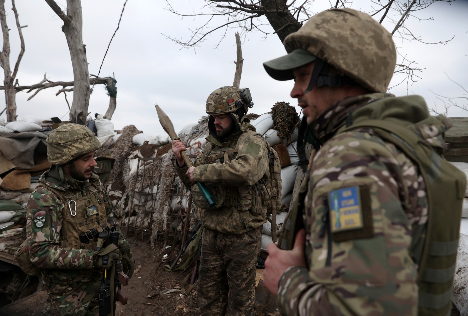 Quân nhân Ukraina ở vùng Donetsk. Ảnh: AFP
