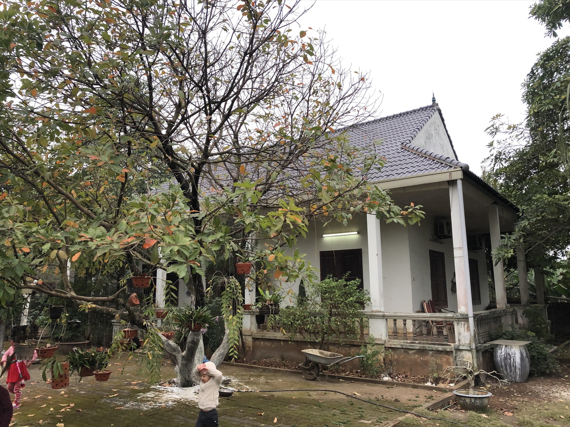 Một số ngôi nhà cũ ven đô được nhiều người mua lại cải tạo, trang trí để làm nơi nghỉ dưỡng cuối tuần. Ảnh Cao Nguyên.