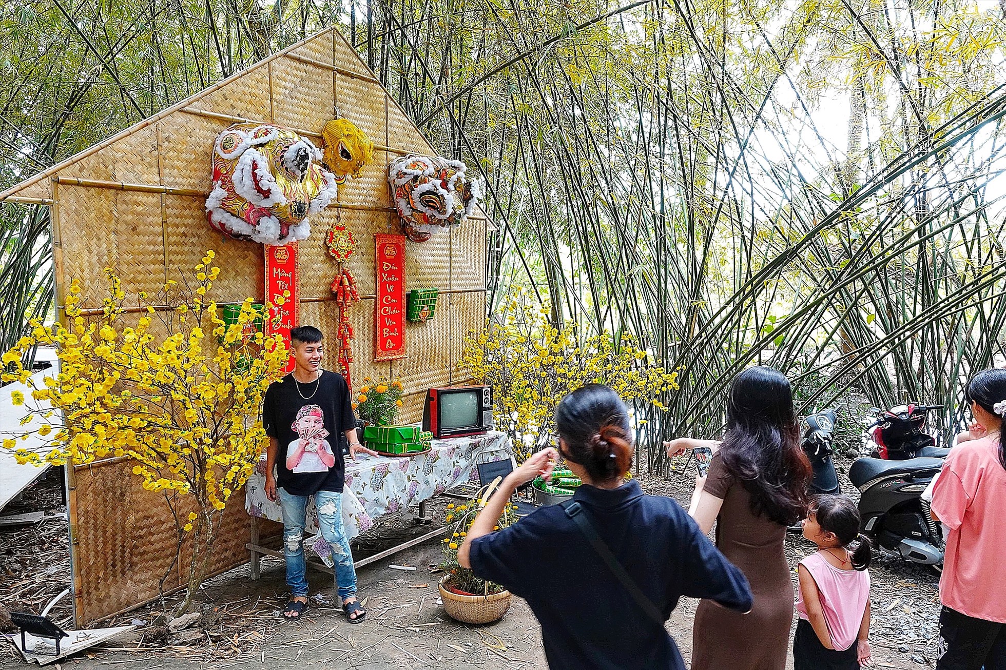 Khu du lịch sinh thái cộng đồng Tư Sang vừa được hoàn thiện và chính thức được đưa vào hoạt động ngày 22.1 (tức mùng 1 Tết).