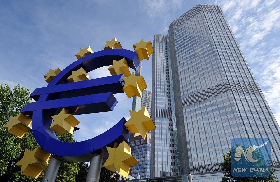 Tỉ lệ dự báo suy thoái kinh tế ở châu Âu hiện đã giảm. Ảnh: Xinhua
