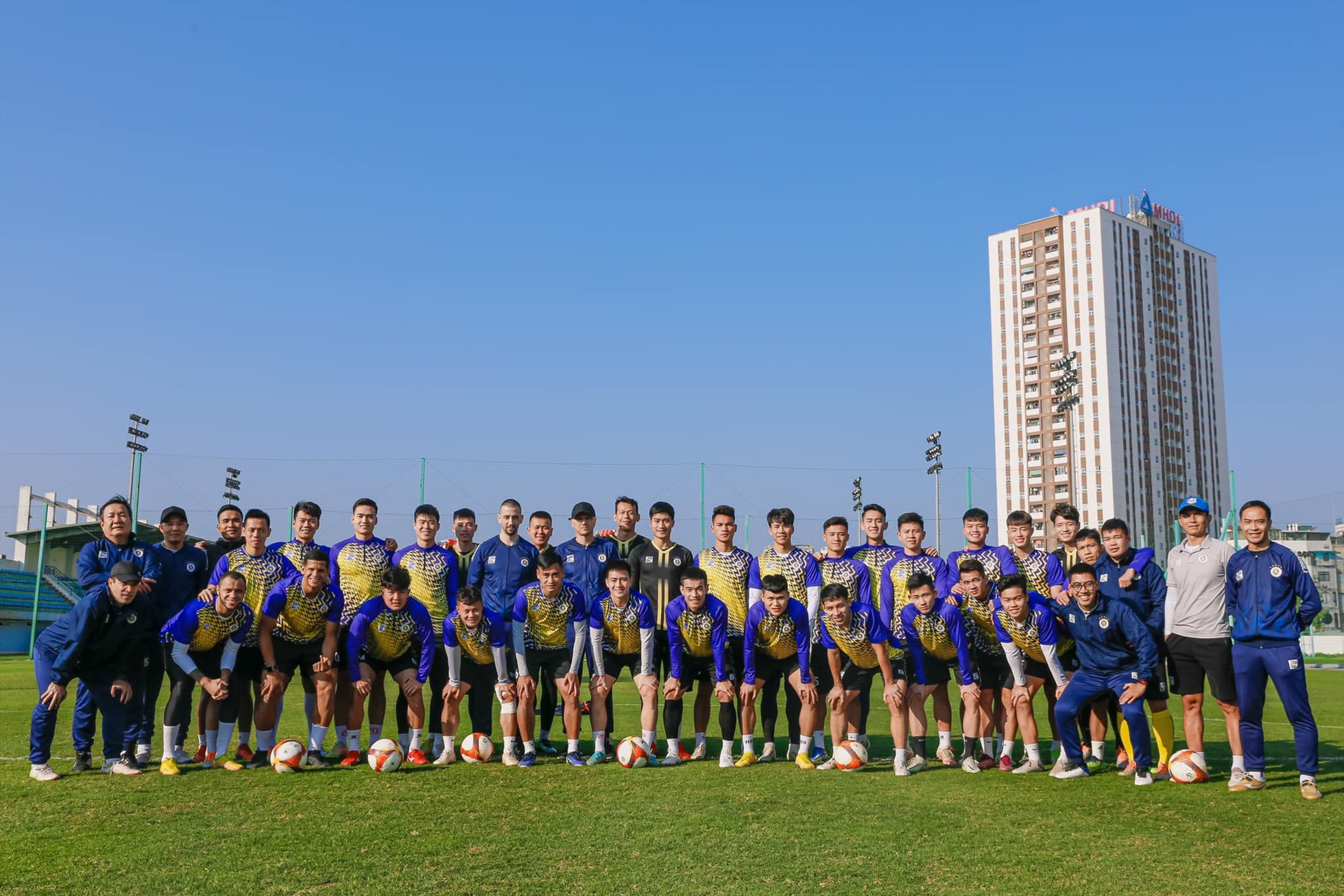 Hà Nội FC hướng tới danh hiệu Siêu cúp Quốc gia 2022. Ảnh: Hà Nội FC