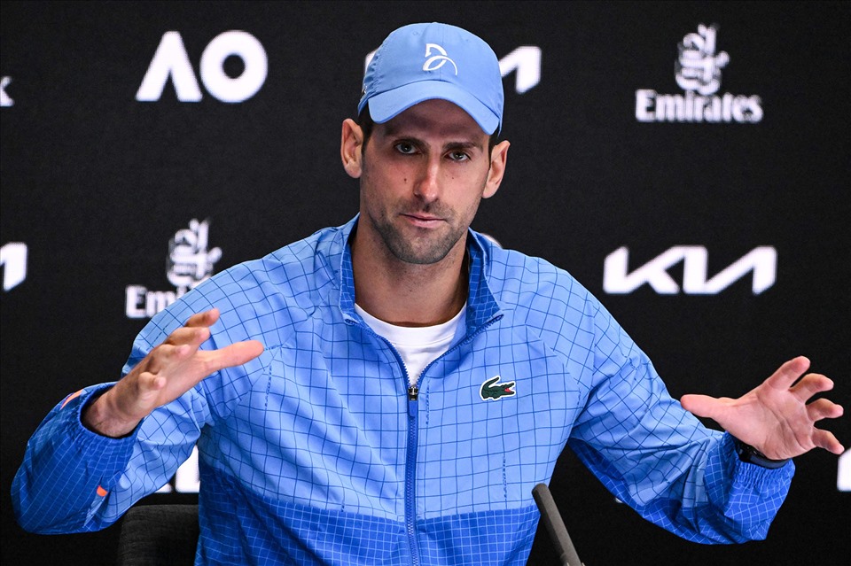 Djokovic đạt phong độ cao tại Australian Open 2023. Ảnh: AO