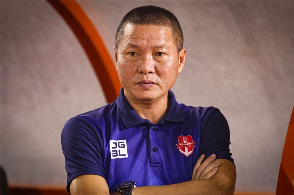 Huấn luyện viên Chu Đình Nghiêm không đặt nhiều hy vọng vào một chiến thắng trước Hà Nội. Ảnh: Thanh Vũ