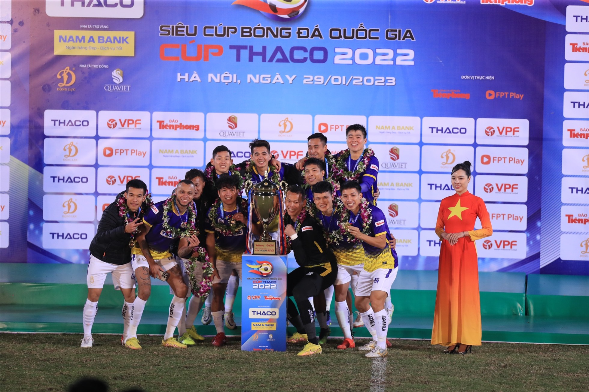 Với chiến thắng này, đương kim vô địch V.League chính thức đăng quang tại Siêu cúp Quốc gia 2022.