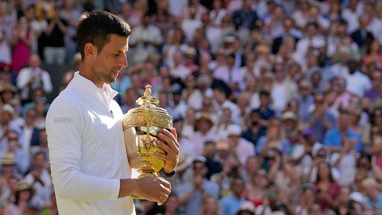 Sau giai đoạn khó khăn, Djokovic đã trở lại, với chức vô đich Wimbledon... Ảnh: Wimbledon