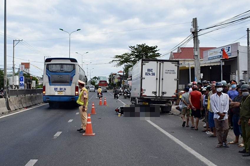 Hiện trường vụ tai nạn. Ảnh: Phạm Duy