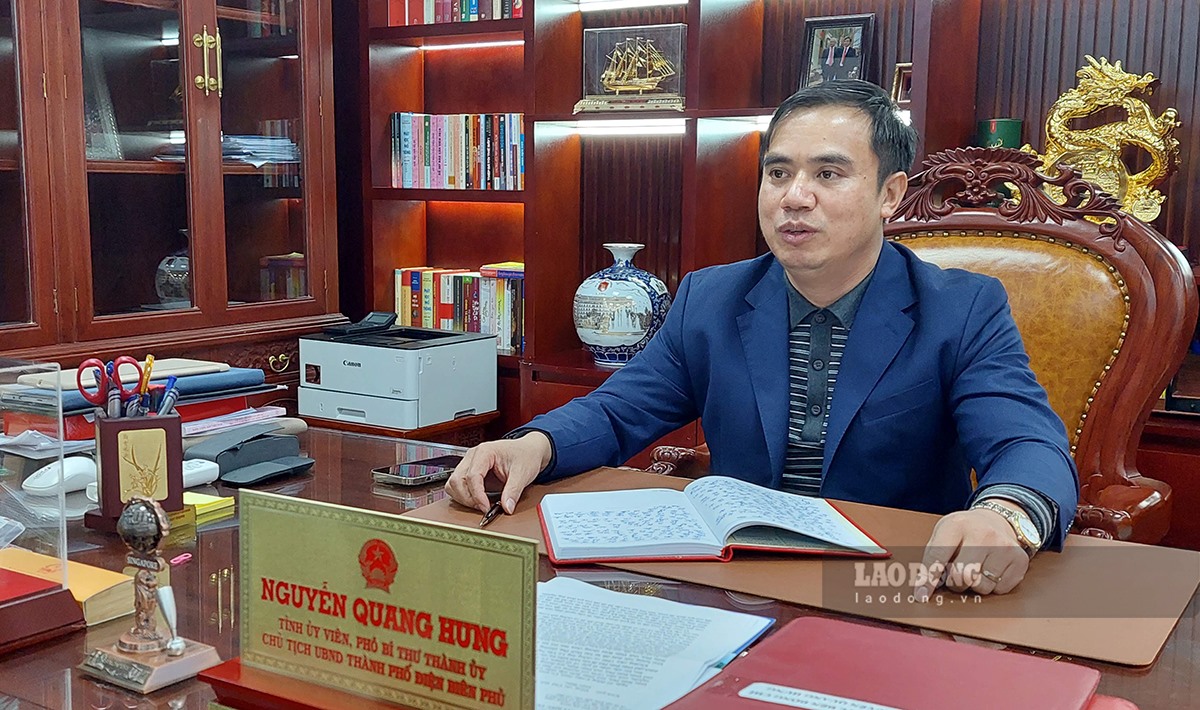 Ông Nguyễn Quang Hưng - Chủ tịch UBND TP Điện Biên Phủ, tỉnh Điện Biên.