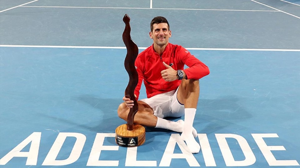 Djokovic vô địch giải Adelaide International. Ảnh: ATP