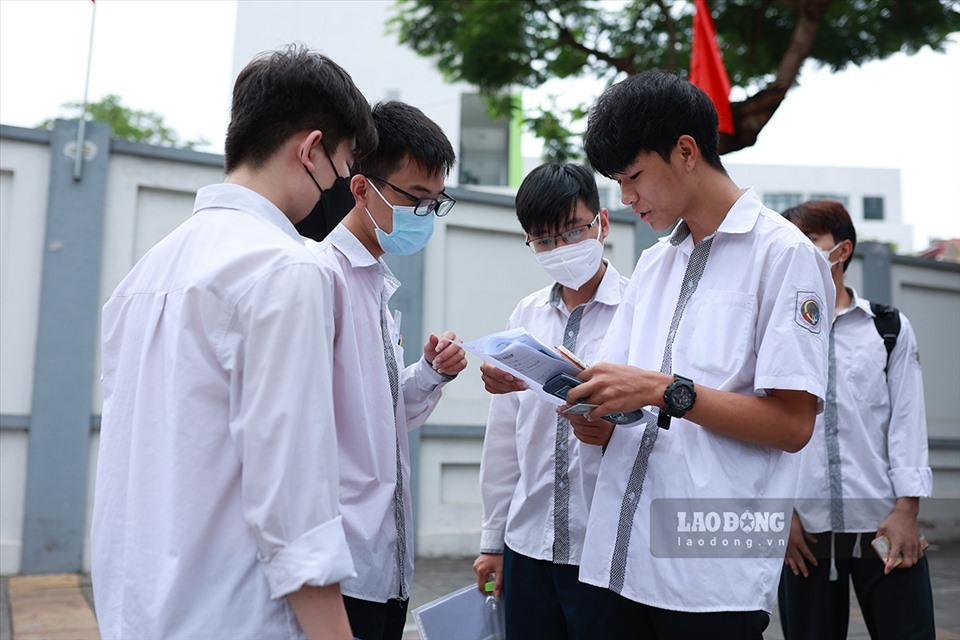 Thí sinh tham dự kỳ thi tốt nghiệp THPT 2022. Ảnh: Hải Nguyễn
