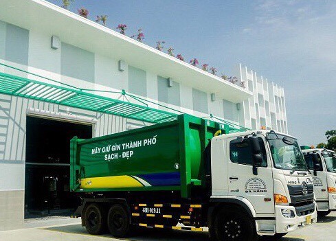 Trạm trung chuyển rác lớn nhất miền Trung tại Đà Nẵng. Ảnh: Nguyễn Linh