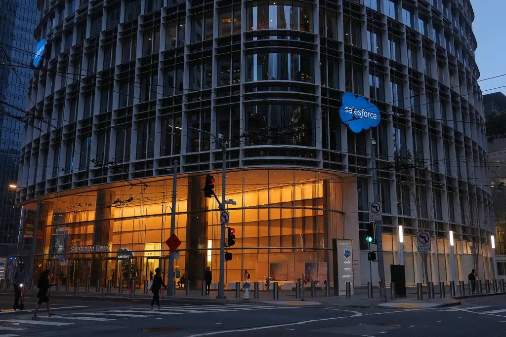 Salesforce sẽ sa thải khoảng 8.000 nhân viên để tiết kiệm chi phí thuê văn phòng. Ảnh: Jim Wilson/The New York Times
