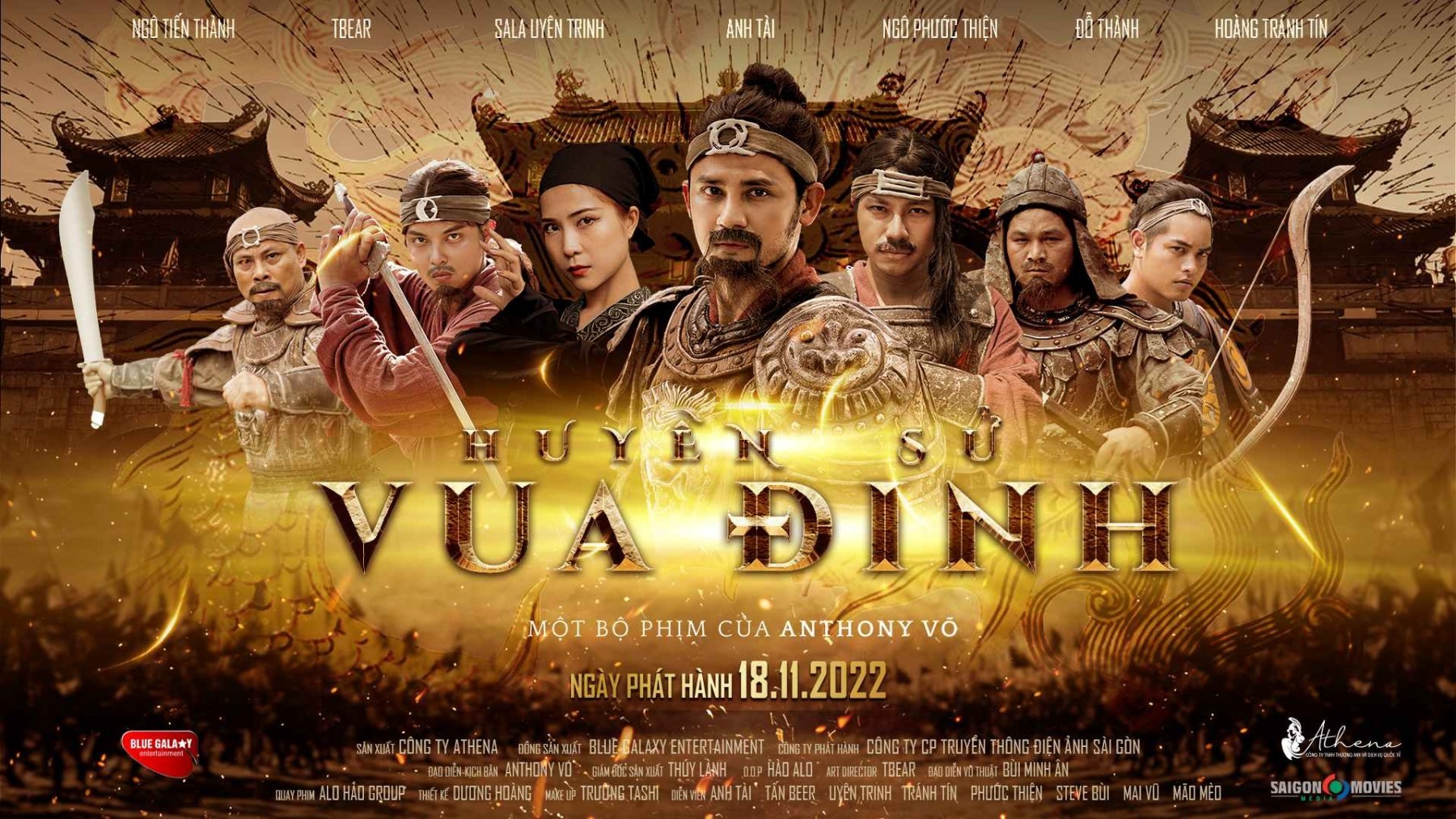 Huyền sử vua Định bị coi là thảm họa phim điện ảnh Việt 2022. Ảnh: Nhà sản xuất