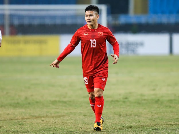 Quang Hải có thể ra sân trong đội hình xuất phát của tuyển Việt Nam. Ảnh: Minh Dân