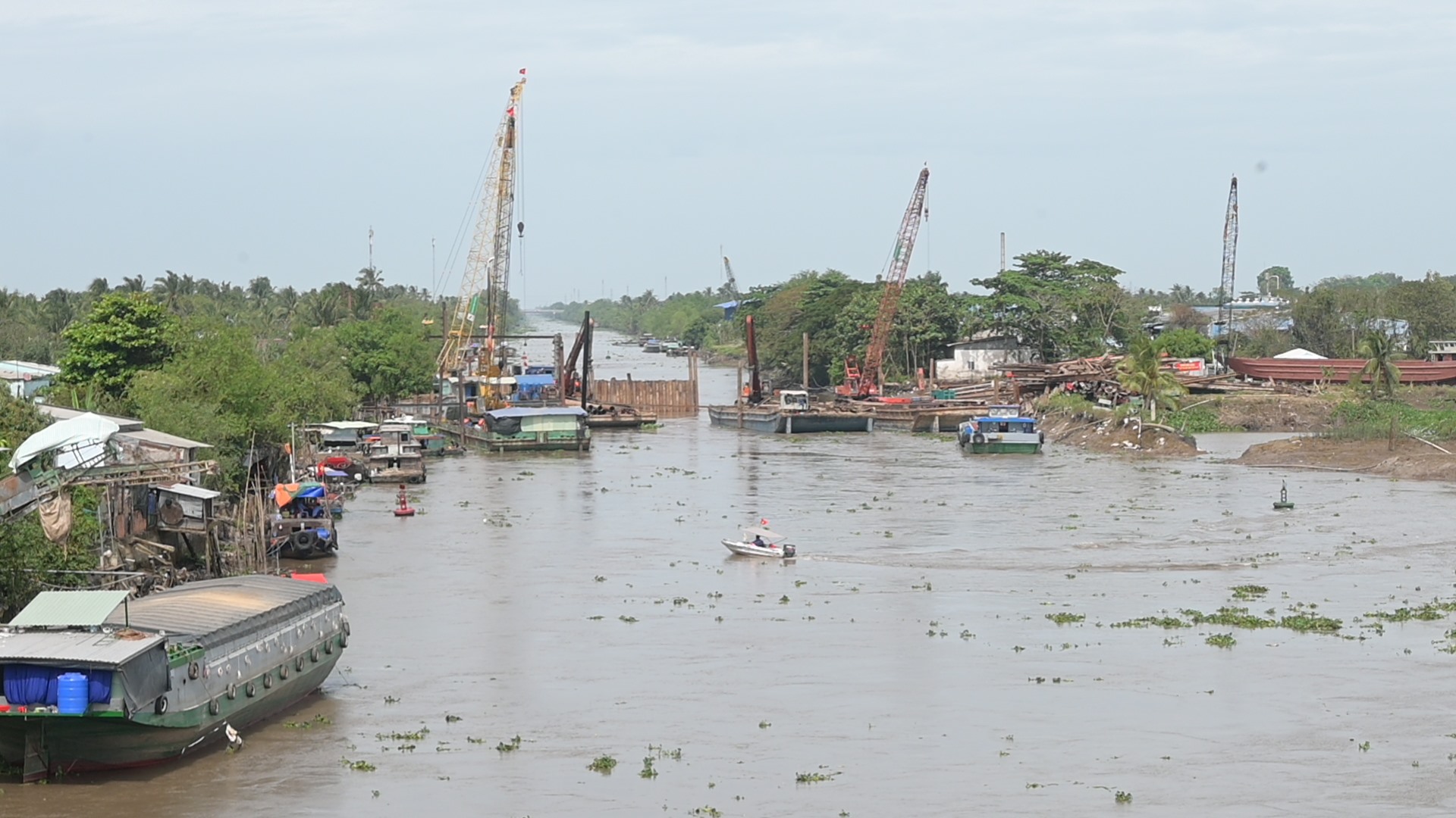 Công trình cống âu Nguyễn Tấn Thành. Ảnh: Thành Nhân