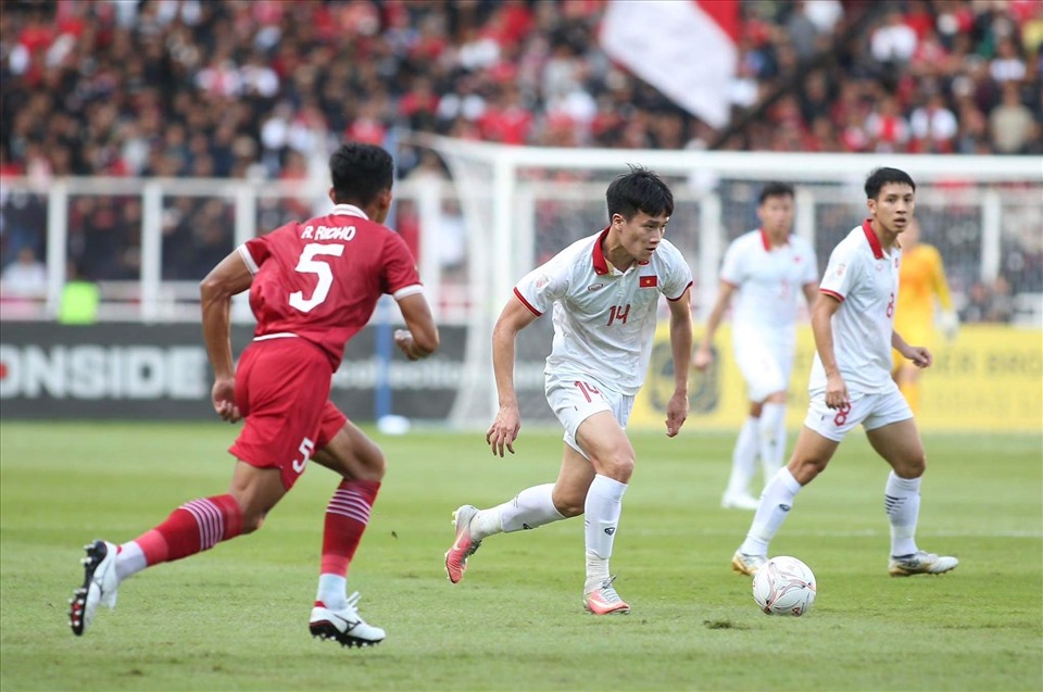 Tuyển Việt Nam hoà 0-0 Indonesia tại bán kết AFF Cup 2022. Ảnh: Minh Dân