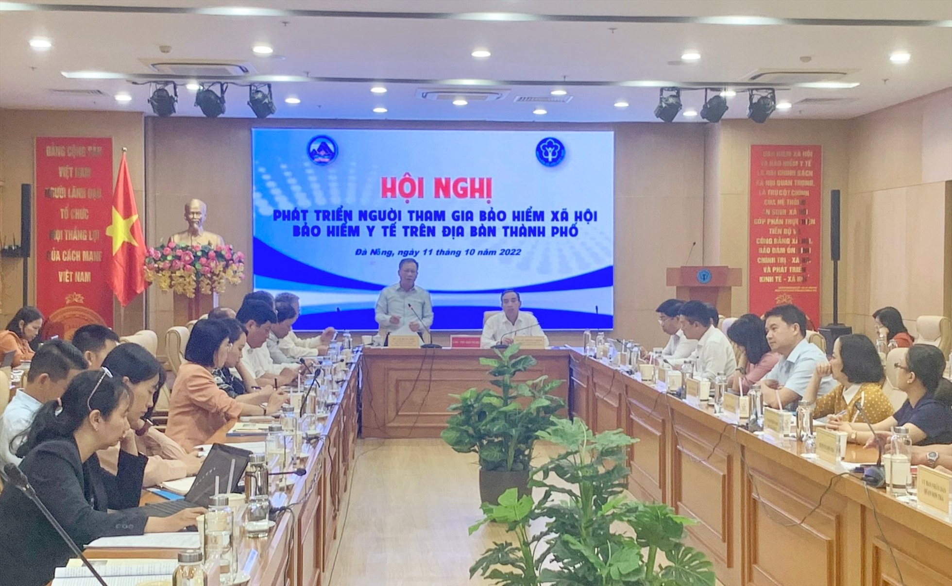 Phó Tổng Giám đốc BHXH Việt Nam Lê Hùng Sơn phát biểu tại Hội nghị