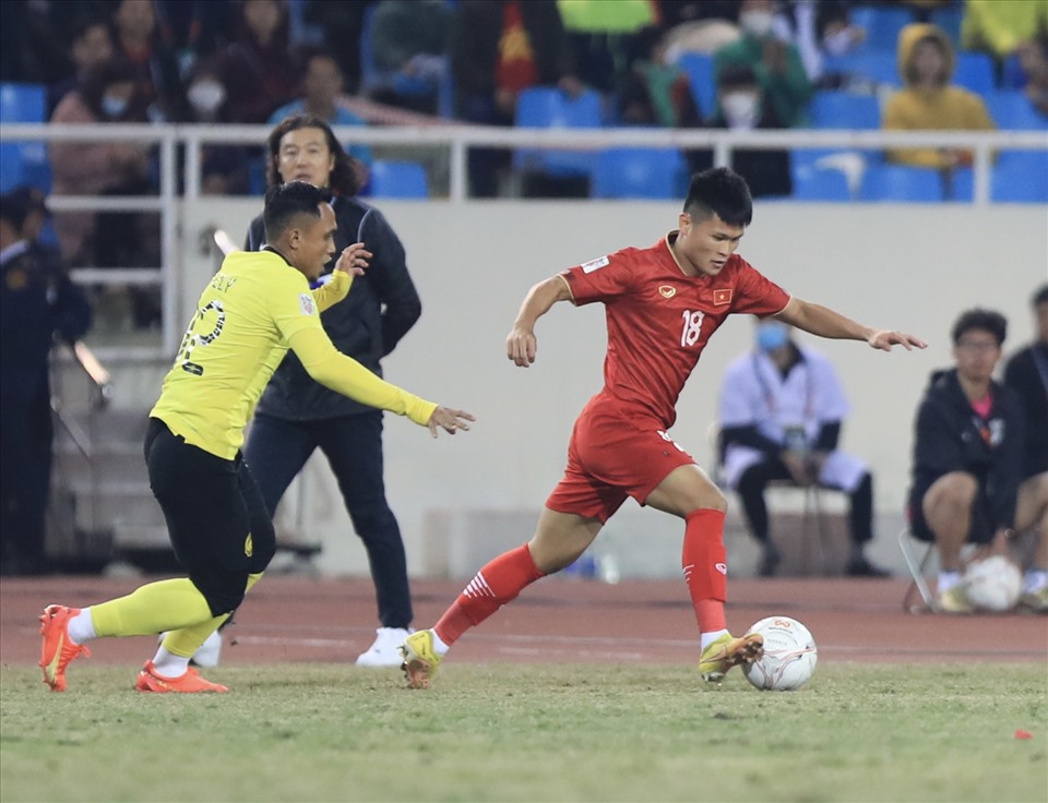 Nhiều khả năng Tuấn Hải ra sân ngay từ đầu trận bán kết lượt về AFF Cup. Ảnh: Minh Dân
