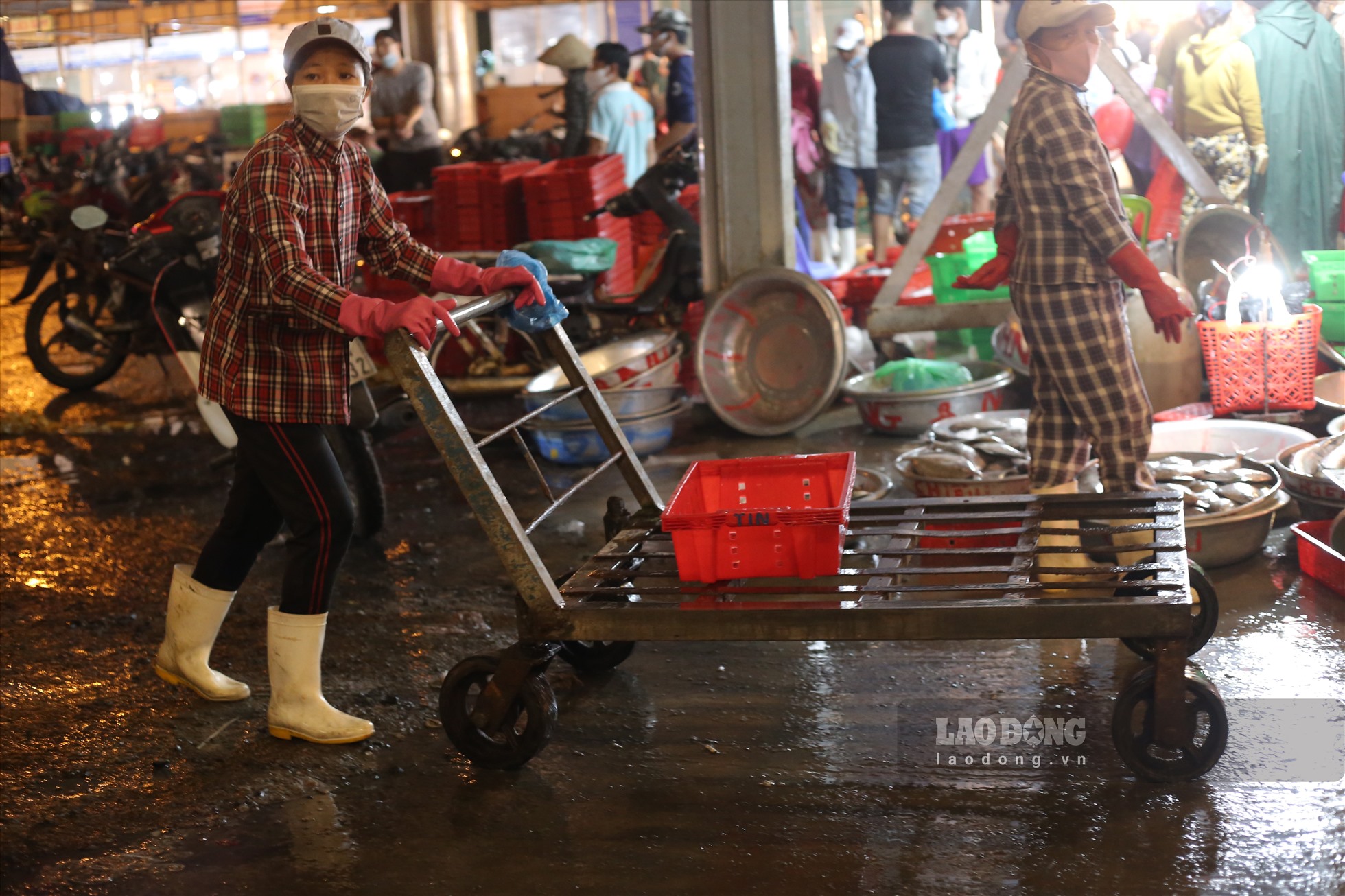 Những người làm nghề vận chuyển cá thuê cũng ế “đơn hàng”.