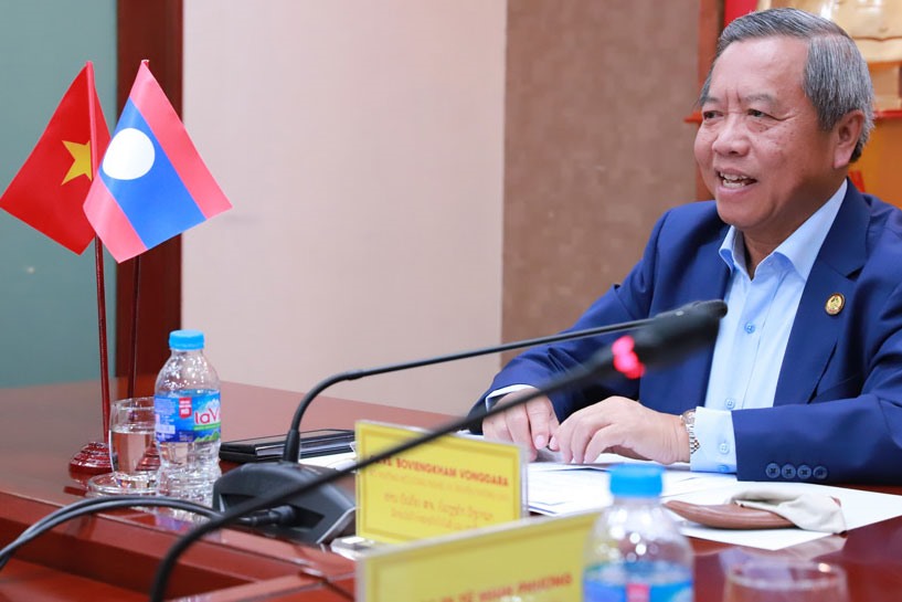 GS.VS Boviengkham Vongdara - Bộ trưởng Bộ Công nghệ và Truyền thông CHDCND Lào. Ảnh: Hải Danh