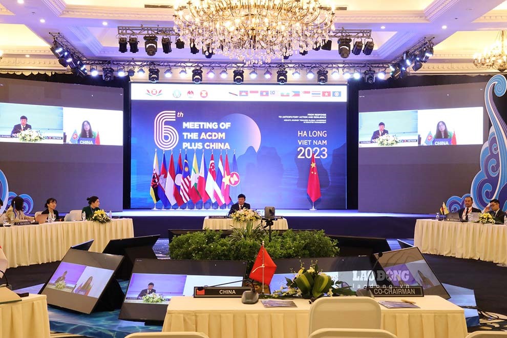 Quang cảnh hội nghị Ủy ban ASEAN về quản lý thiên tai với Trung Quốc. Ảnh: Đoàn Hưng