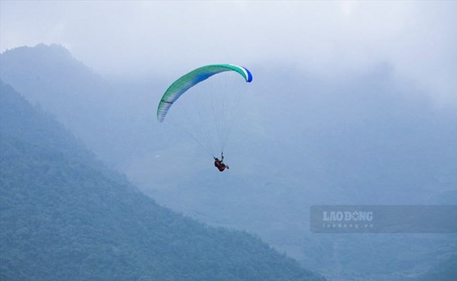 Lai Châu sẽ tổ chức Giải dù lượn đường trường Pu Ta Leng mở rộng lần thứ II trong khuôn khổ Tuần Du lịch - Văn hoá Lai Châu năm 2023. Ảnh: Văn Thành Chương