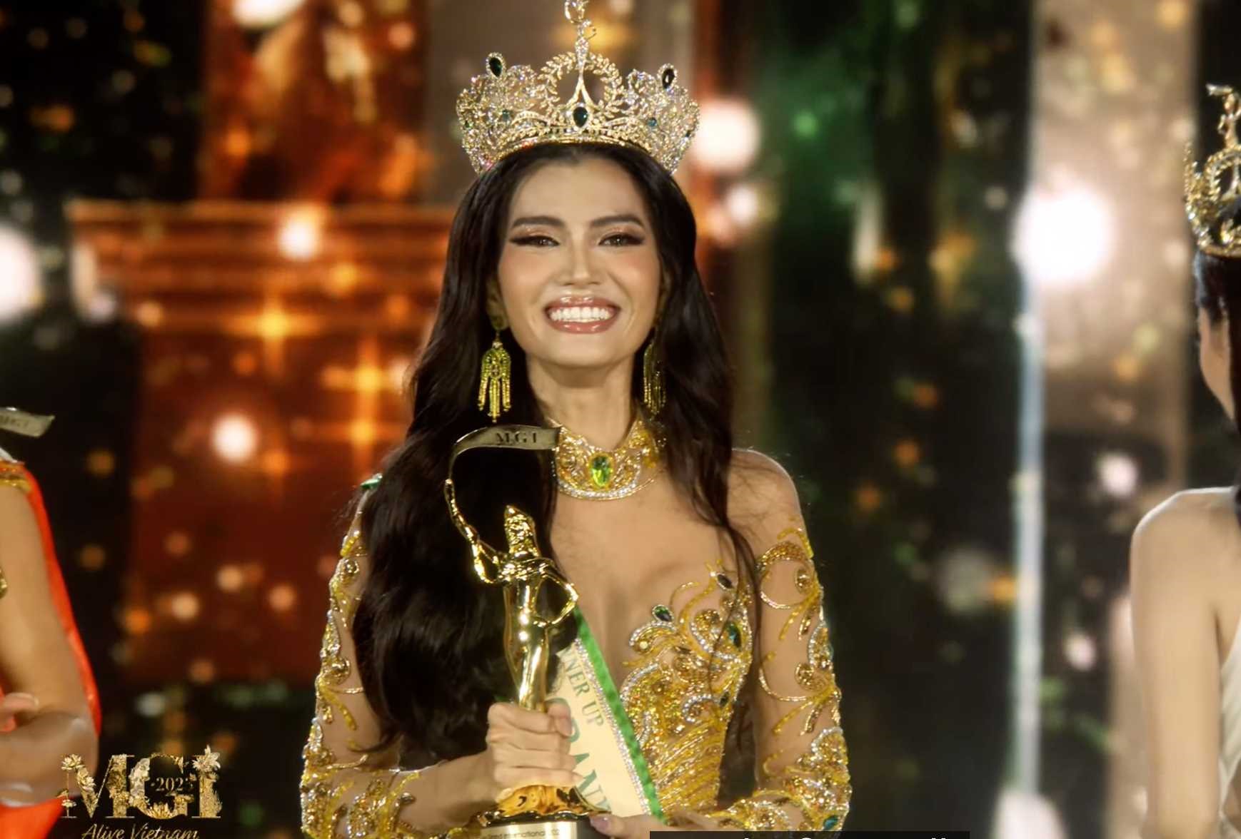 Á hậu 1 Hoa hậu Hòa bình Quốc tế 2023 thuộc về đại diện đến từ Myanmar. Ảnh: Ban tổ chức