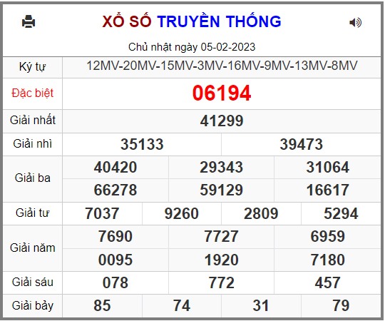 Xổ Số kiến thiết Miền Bắc.