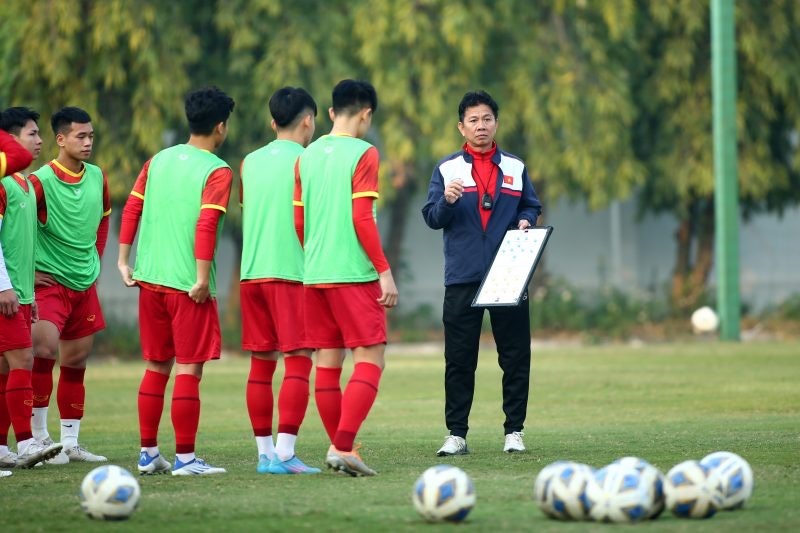 U20 Việt Nam trải qua 2 tuần tập luyện tích cực hướng đến giải U20 Châu Á 2023. Ảnh: VFF