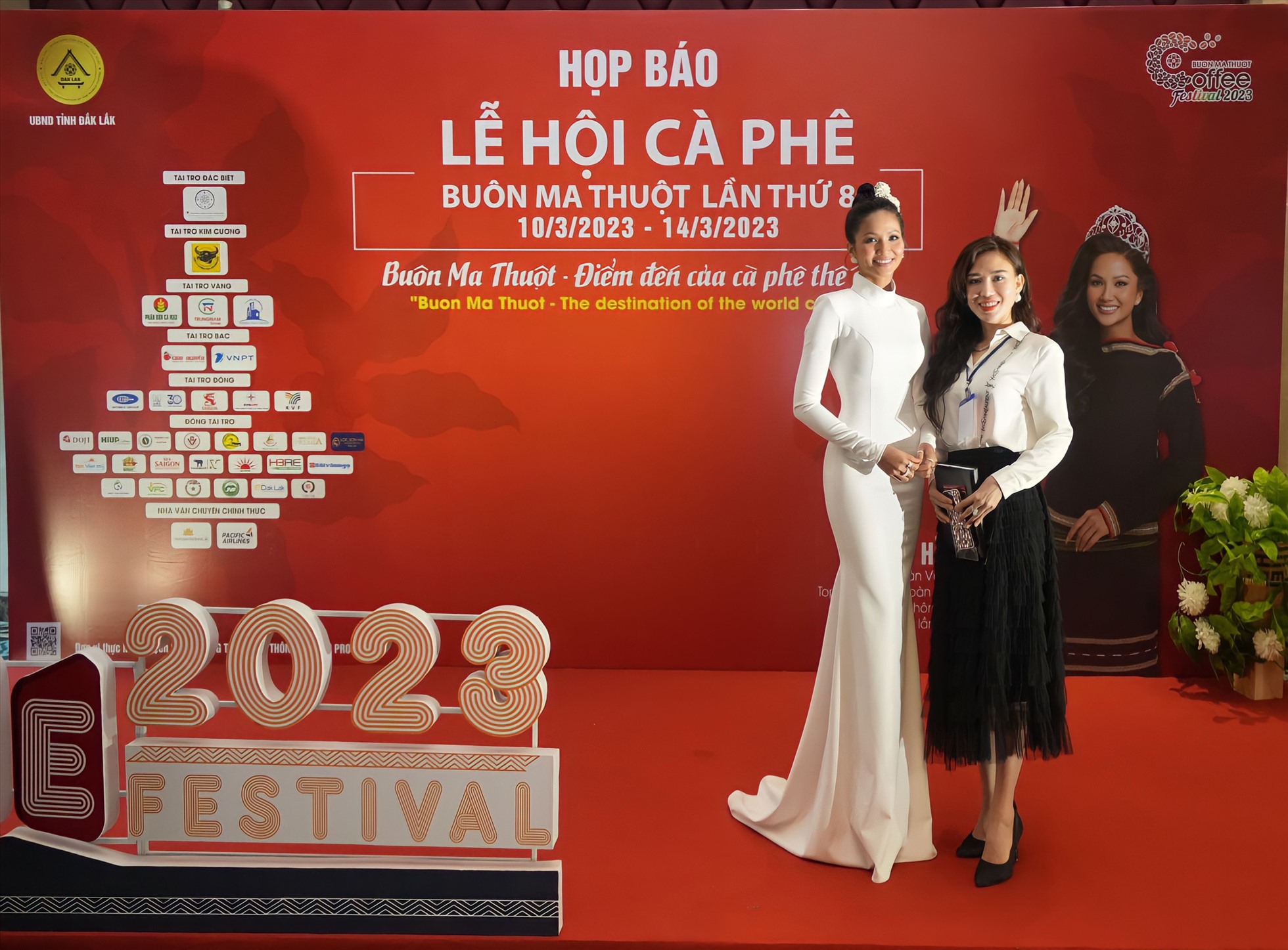 Hoa hậu H’Hen Niê làm đại sứ truyền thông của Lễ hội cà phê Buôn Ma Thuột lần thứ 8. Ảnh: Vũ Long