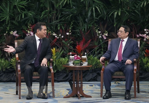 Thủ tướng Phạm Minh Chính tiếp ông Lee Chong Min, Chủ tịch Quỹ Đầu tư CMIA. Ảnh: TTXVN