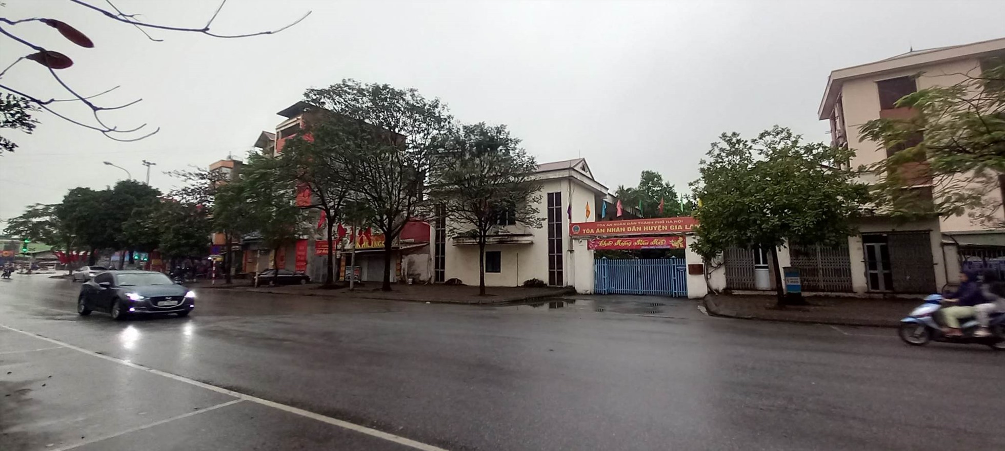 Khu đất của trụ sở Tòa án nhân dân huyện Gia Lâm. Ảnh Hiếu Anh