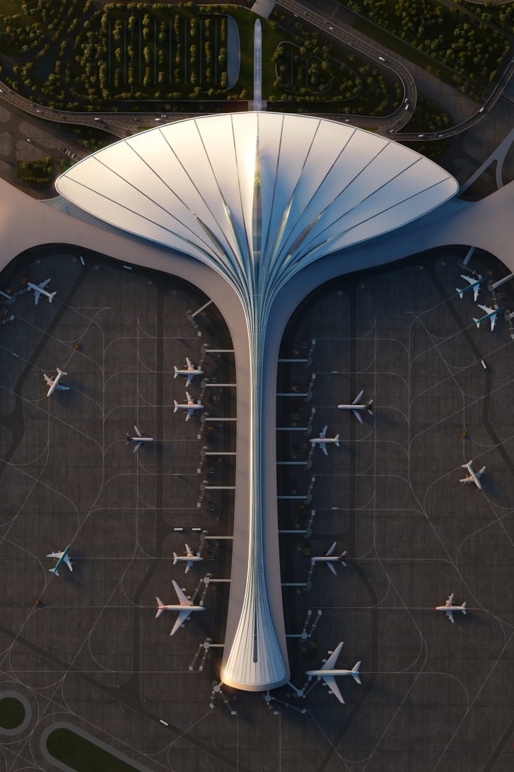 Ma Yanson, một trong những kiến trúc sư nổi tiếng nhất ở Trung Quốc, là tác giả của thiết kế sân bay mới. Ảnh:
