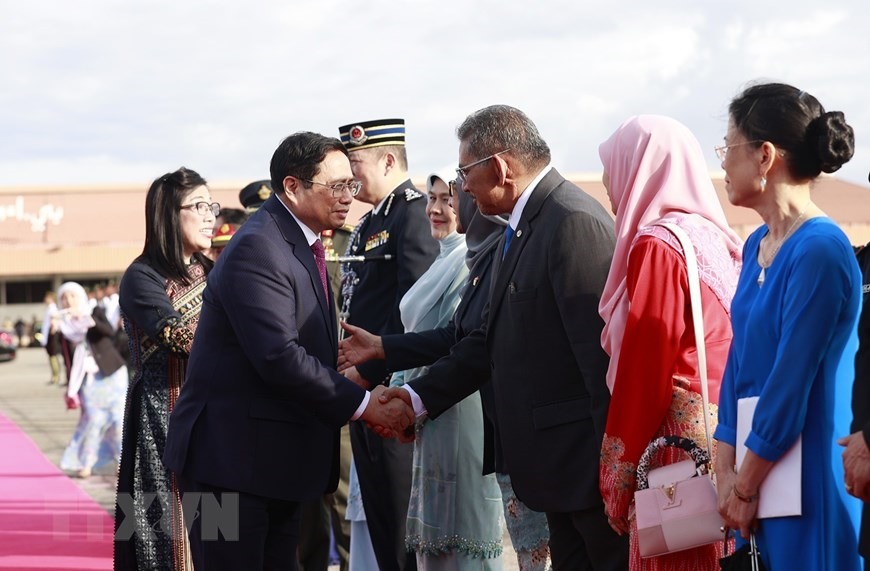 Chuyến thăm diễn ra theo lời mời của Quốc vương Brunei Darussalam Sultan Haji Hassanal Bolkiah. Ảnh: TTXVN
