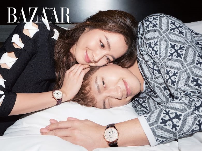 Sau 5 năm hôn nhân, Kim Tae Hee và Bi Rain đã trở thành hình mẫu hôn nhân hạnh phúc của làng giải trí châu Á. Ảnh: Harper's Bazaar Korea
