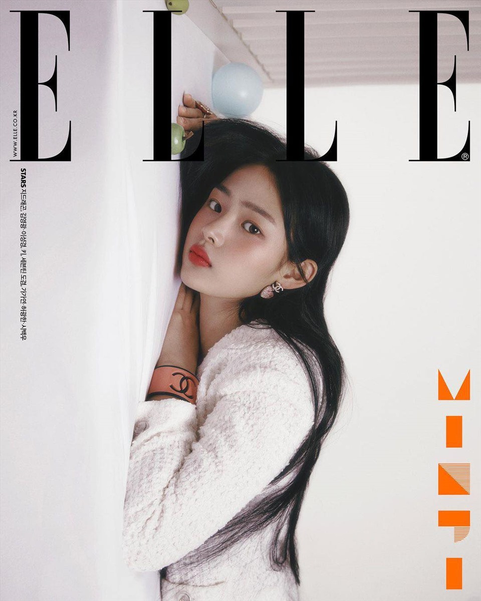 Minji (NewJeans) lên trang bìa tập san Elle Nước Hàn. Ảnh: Elle