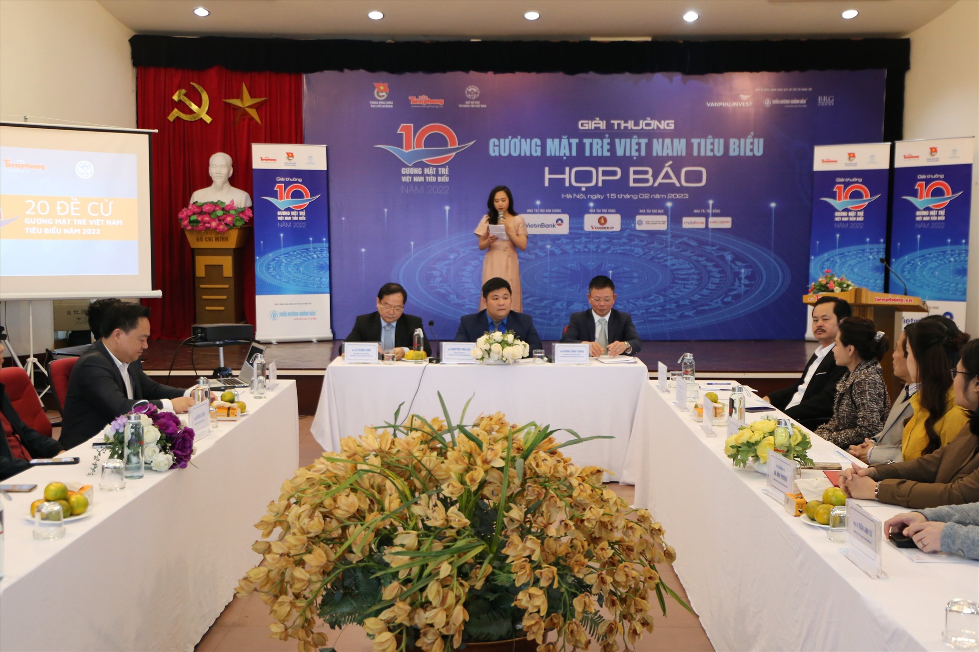 Họp báo về giải thưởng Gương mặt trẻ Việt Nam tiêu biểu năm 2022. Ảnh: Vĩnh Hoàng