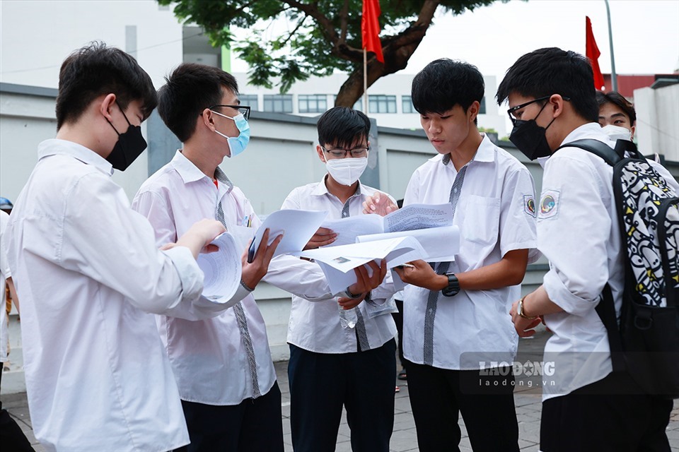 Thí sinh tham dự kỳ thi tốt nghiệp THPT 2022. Ảnh: Hải Nguyễn