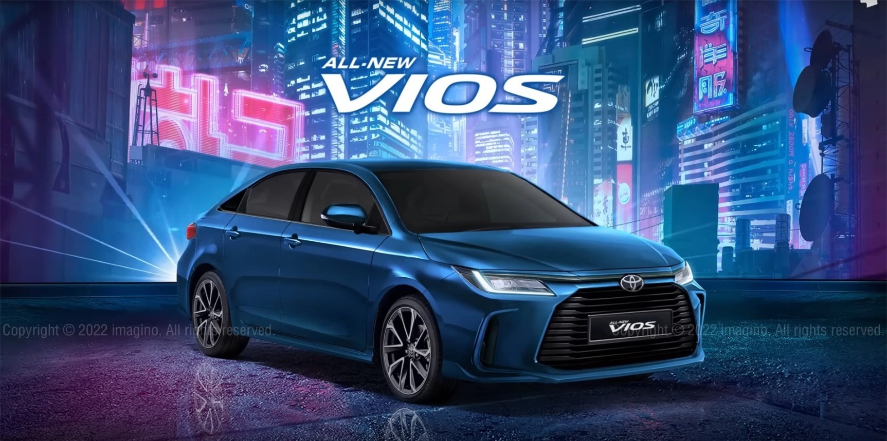 Thiết kế nhiều thay đổi của mẫu Toyota Vios 2023 thế hệ mới. Ảnh: Toyota.