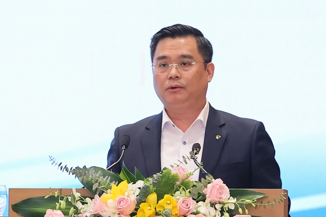Tổng Giám đốc Vietcombank (VCB) Nguyễn Thanh Tùng: Tín dụng đối với BĐS của toàn ngành ngân hàng là một trong những lĩnh vực tăng trưởng cao. Ảnh: Nhật Bắc