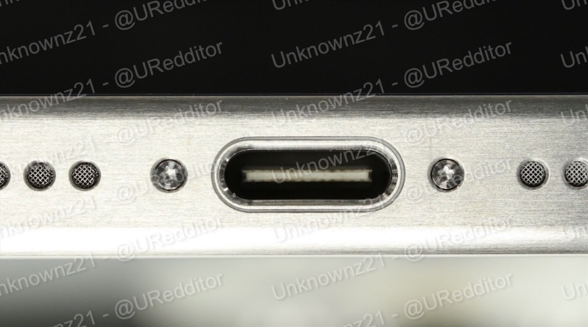 Hình ảnh rò rỉ về cổng sạc USB-C của iPhone 15. Ảnh: