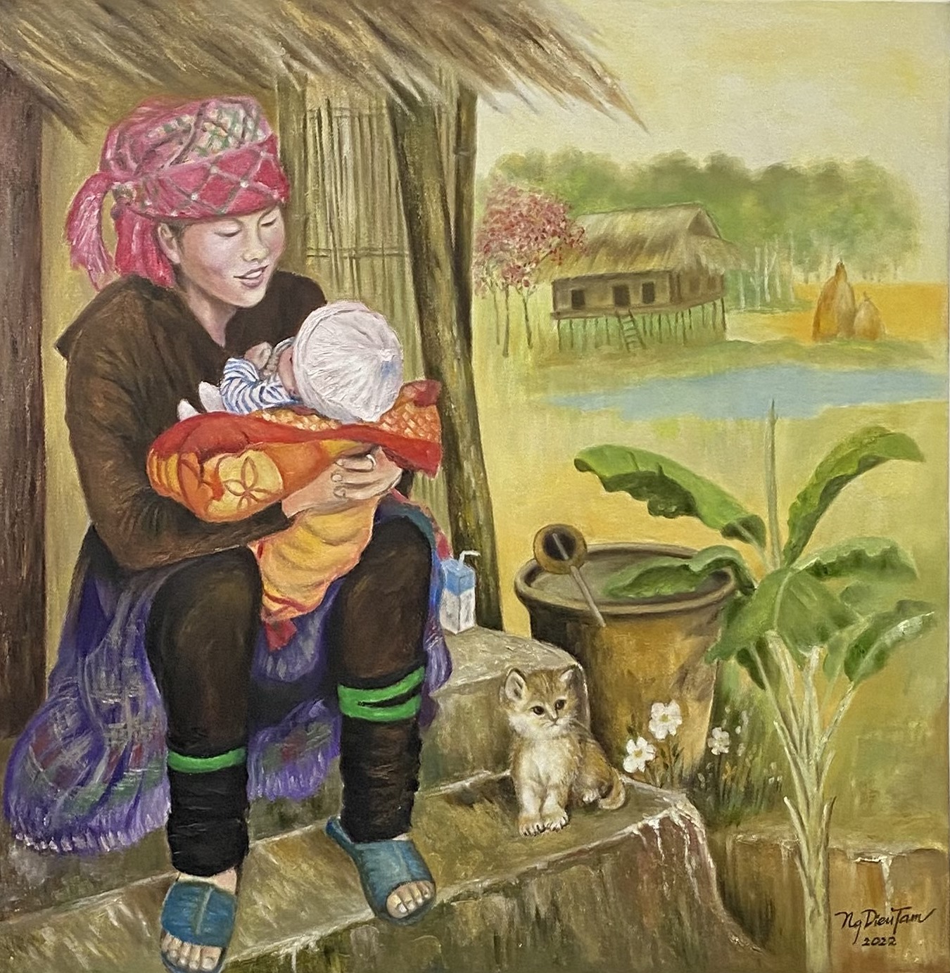 Một số tác phẩm trong buổi triển lãm.