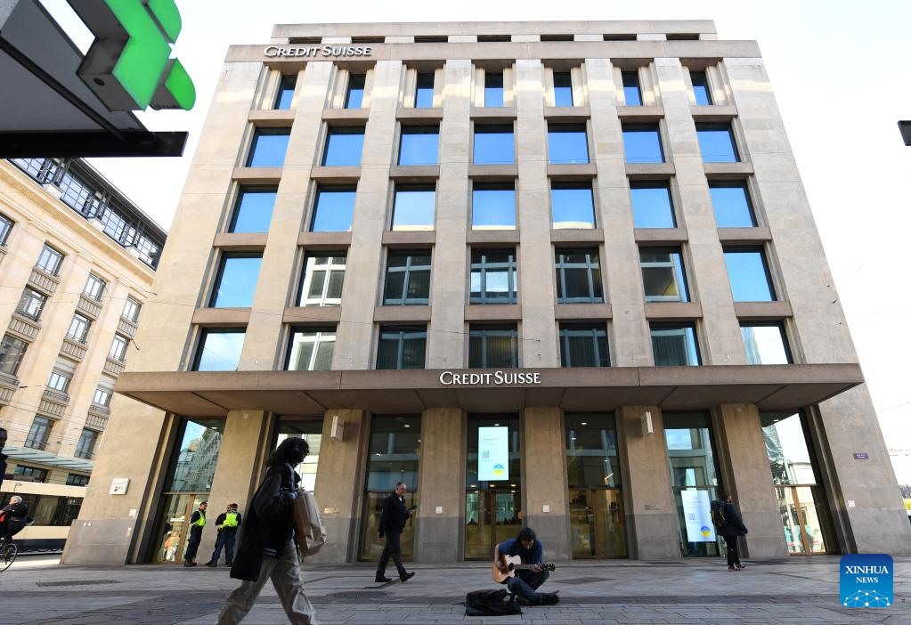 Tòa nhà của ngân hàng Credit Suisse tại Geneva, Thụy Sĩ. Ảnh: Xinhua