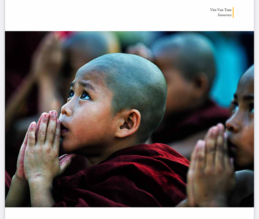 “Niềm tin (chụp tại chùa Vàng, Myanmar) của Việt Văn