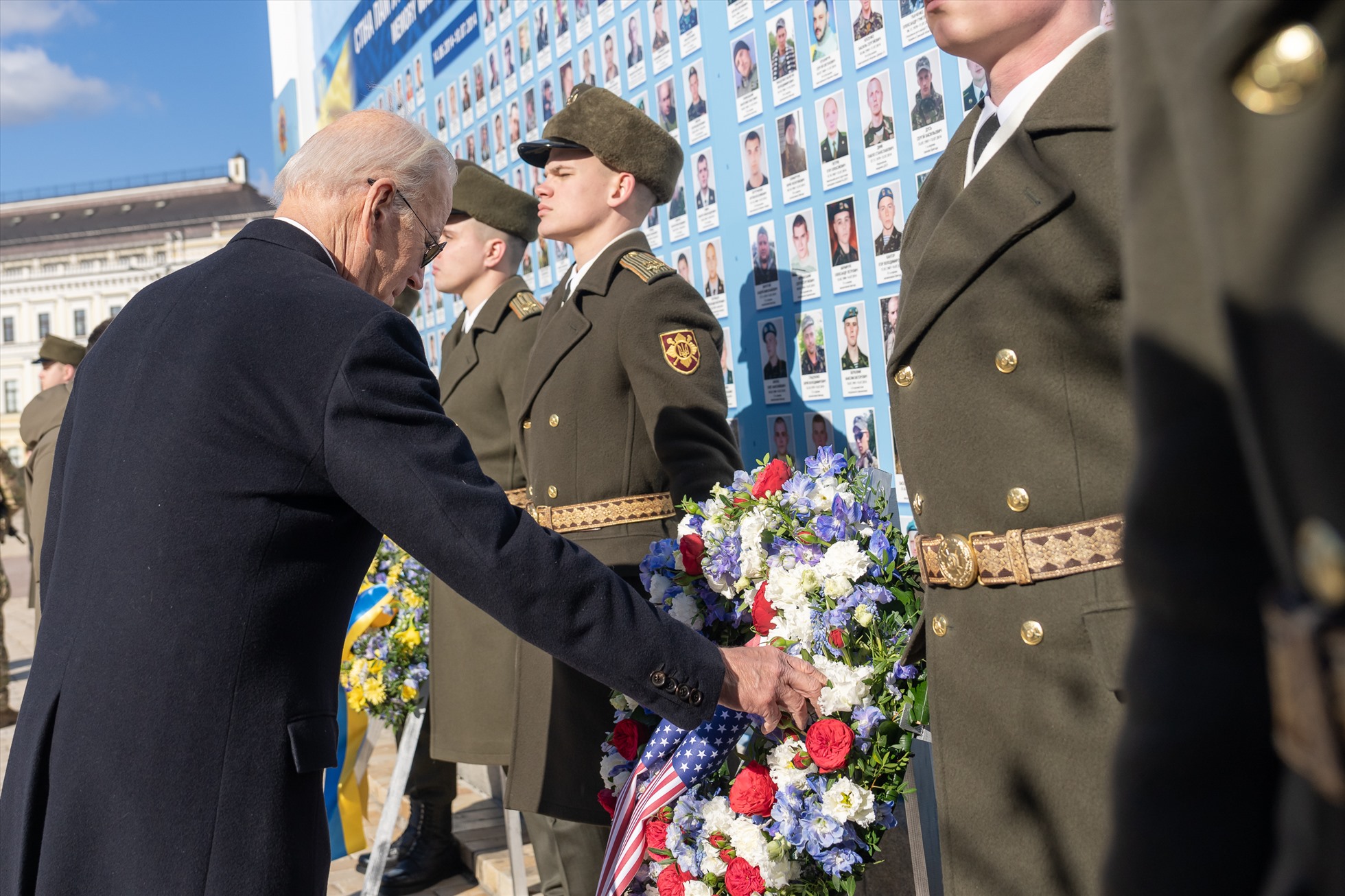 Tổng thống Joe Biden thăm Ukraina ngày 20.2.2023. Ảnh: Twitter Tổng thống Biden