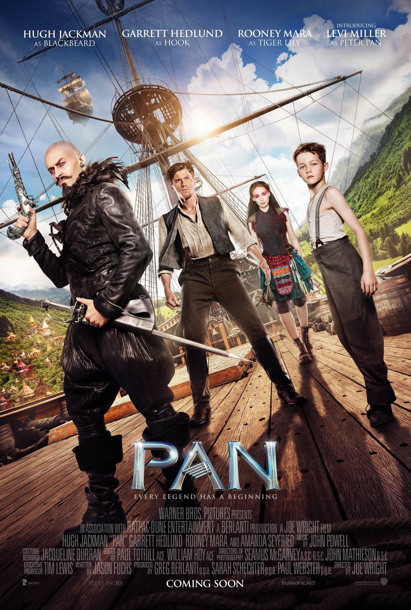 Poster ra mắt của “Pan” (2015). Ảnh: IMDb