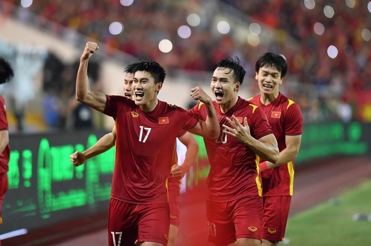 U22 Việt Nam đặt mục tiêu vào đến chung kết môn bóng đá nam SEA Games 32. Ảnh: Thanh Vũ