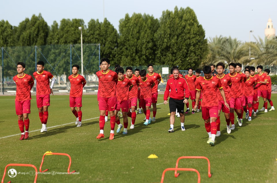 U20 Việt Nam có đầy đủ quân số chỉ 10 ngày trước khi vòng chung kết U20 Châu Á 2023. Ảnh: VFF